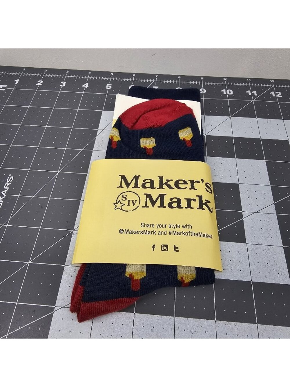 Maker's Mark Bourbon Socks Brand New Distillery Merchandise Collectible Novelty